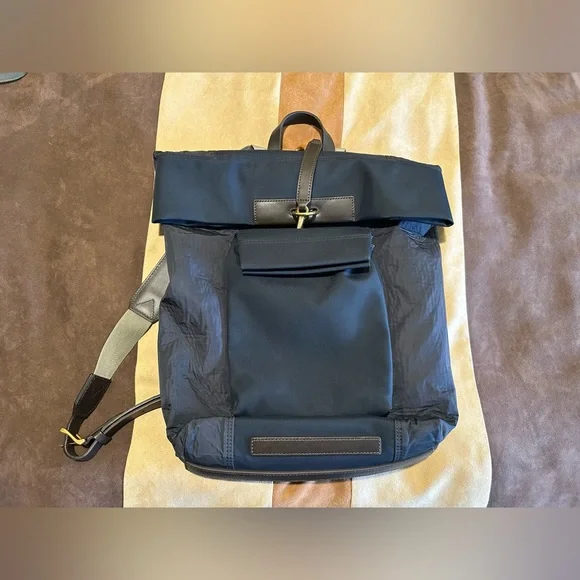 Mismo | Bags | Mismo Ms Escape Backpack In Navy Blue And Brown